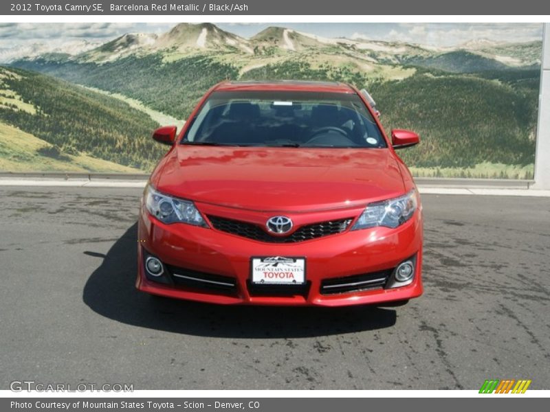 Barcelona Red Metallic / Black/Ash 2012 Toyota Camry SE