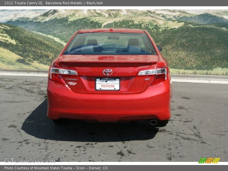 Barcelona Red Metallic / Black/Ash 2012 Toyota Camry SE