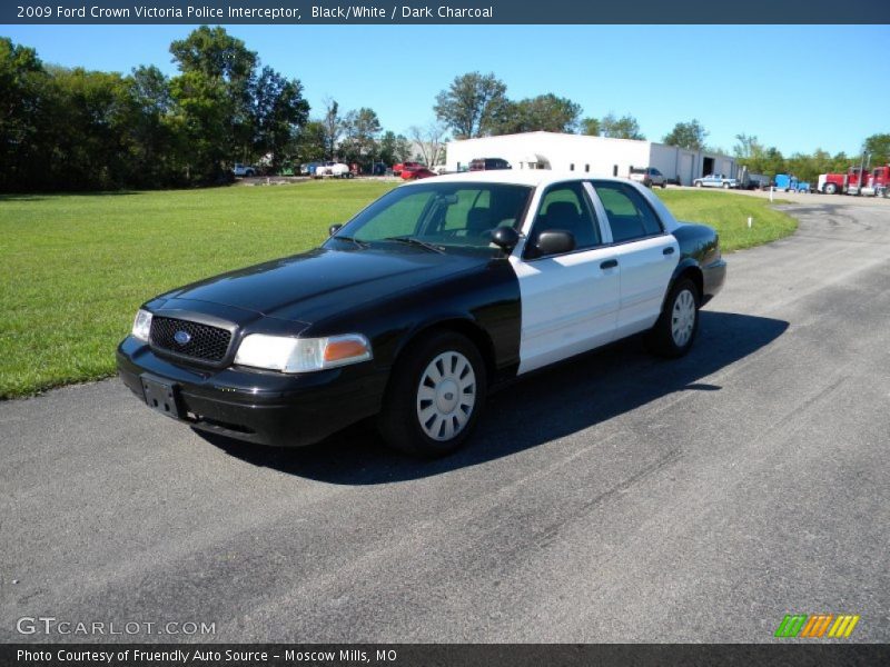 Black/White / Dark Charcoal 2009 Ford Crown Victoria Police Interceptor