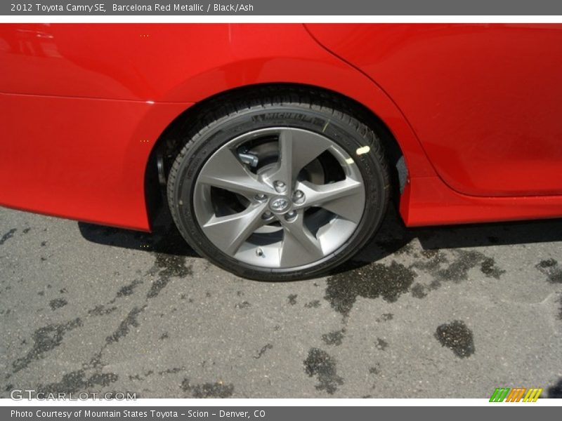 Barcelona Red Metallic / Black/Ash 2012 Toyota Camry SE
