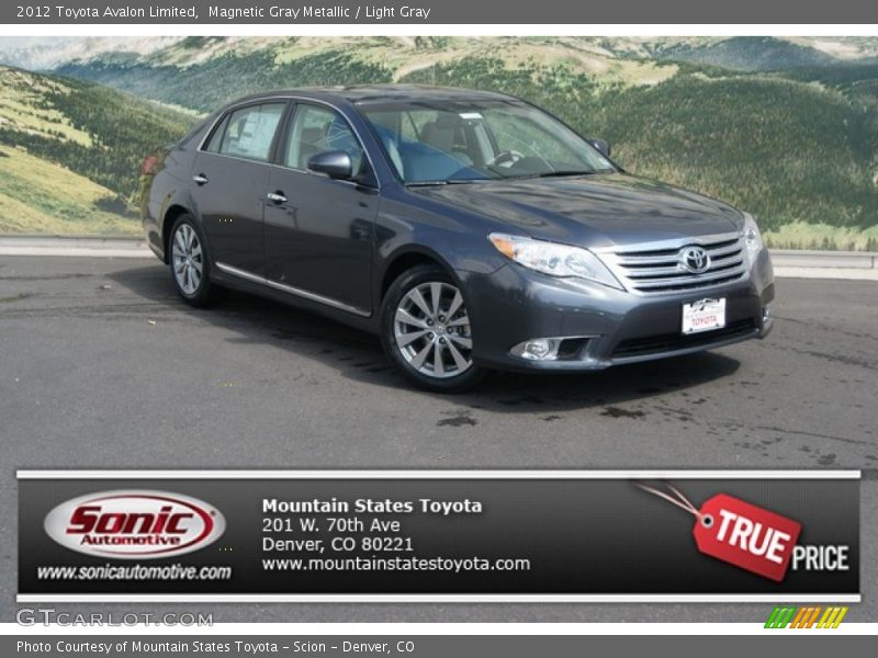 Magnetic Gray Metallic / Light Gray 2012 Toyota Avalon Limited