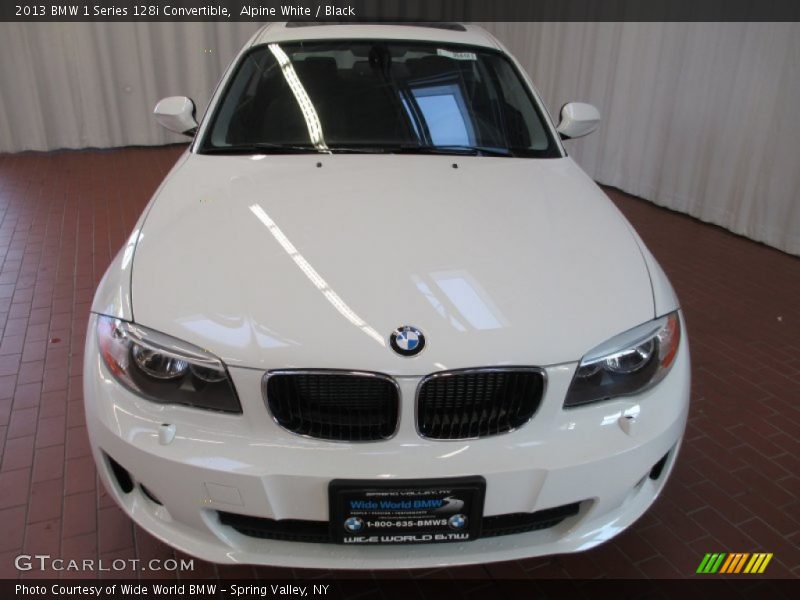 Alpine White / Black 2013 BMW 1 Series 128i Convertible