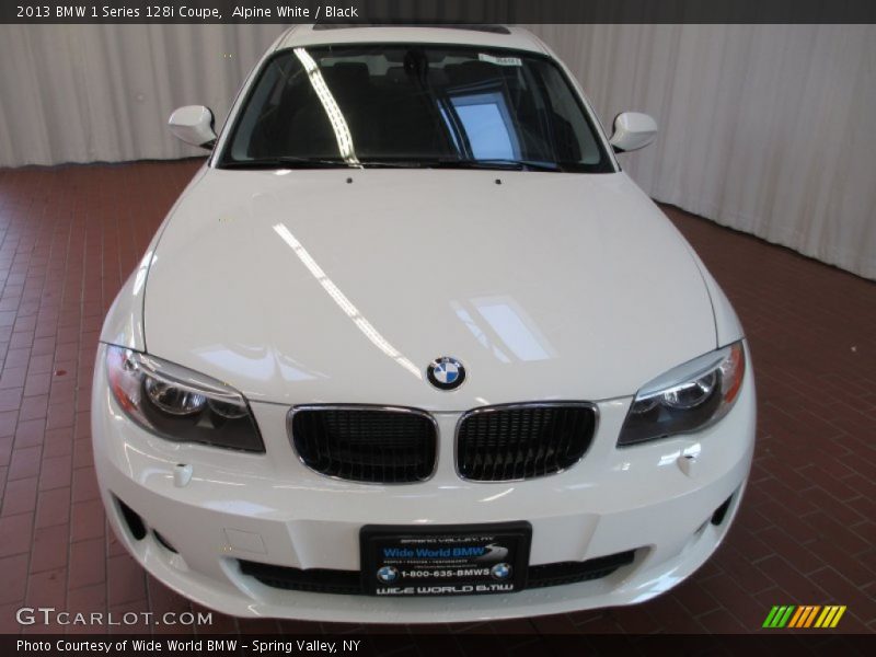 Alpine White / Black 2013 BMW 1 Series 128i Coupe