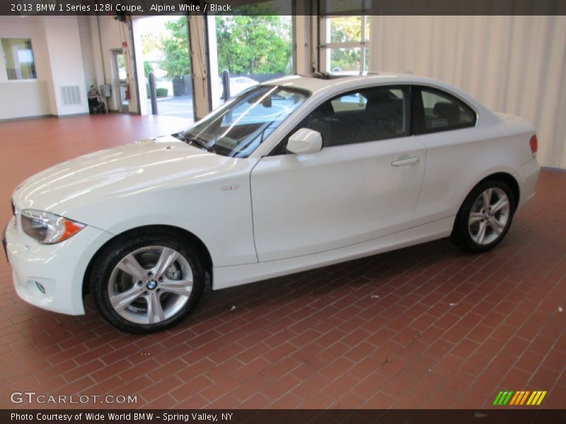 Alpine White / Black 2013 BMW 1 Series 128i Coupe