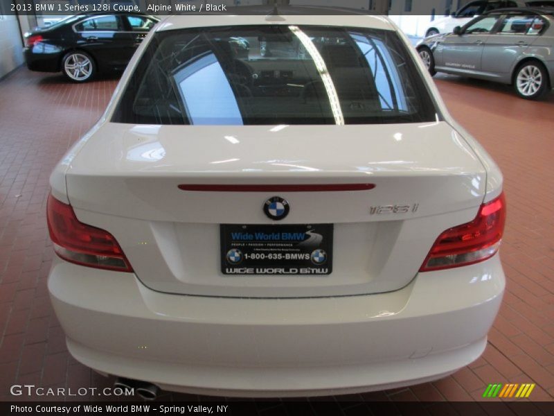 Alpine White / Black 2013 BMW 1 Series 128i Coupe