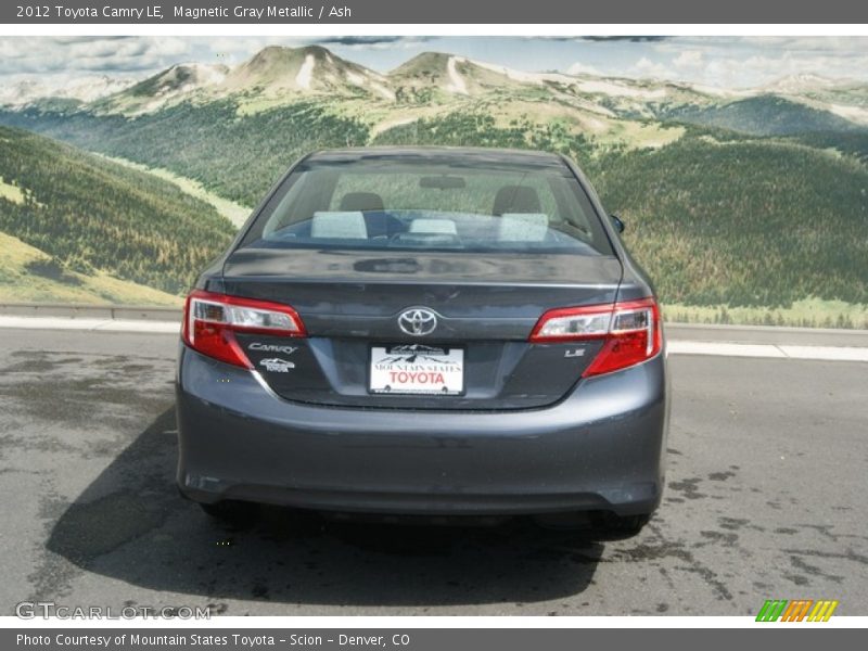 Magnetic Gray Metallic / Ash 2012 Toyota Camry LE