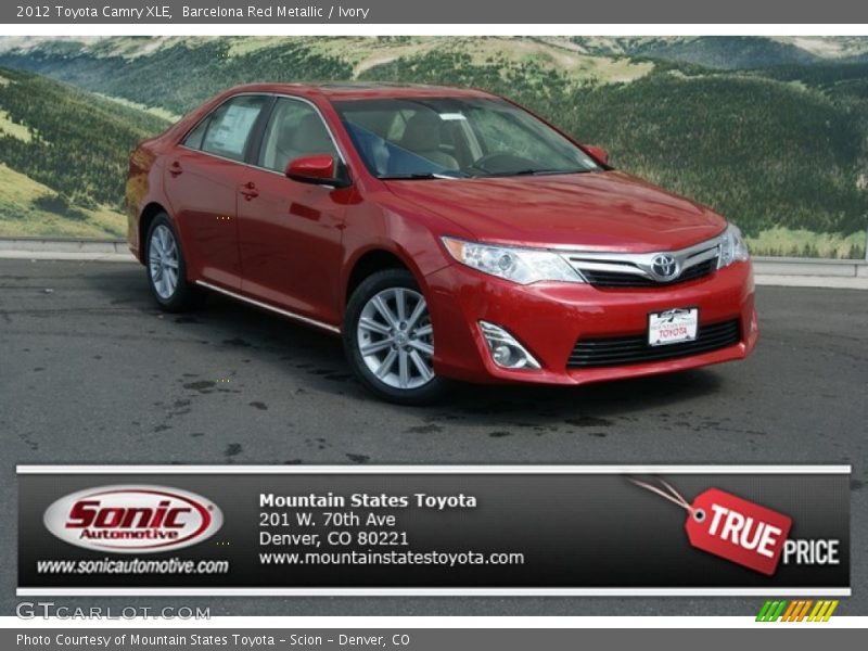 Barcelona Red Metallic / Ivory 2012 Toyota Camry XLE