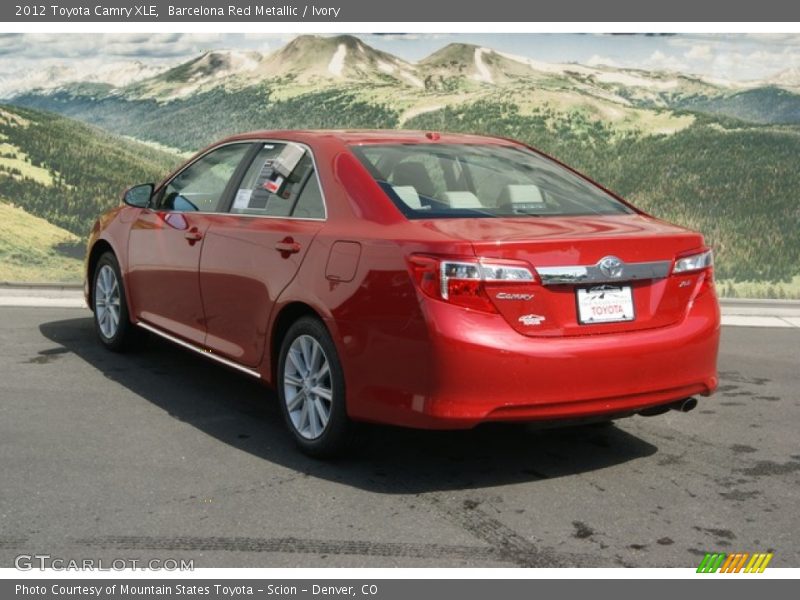 Barcelona Red Metallic / Ivory 2012 Toyota Camry XLE