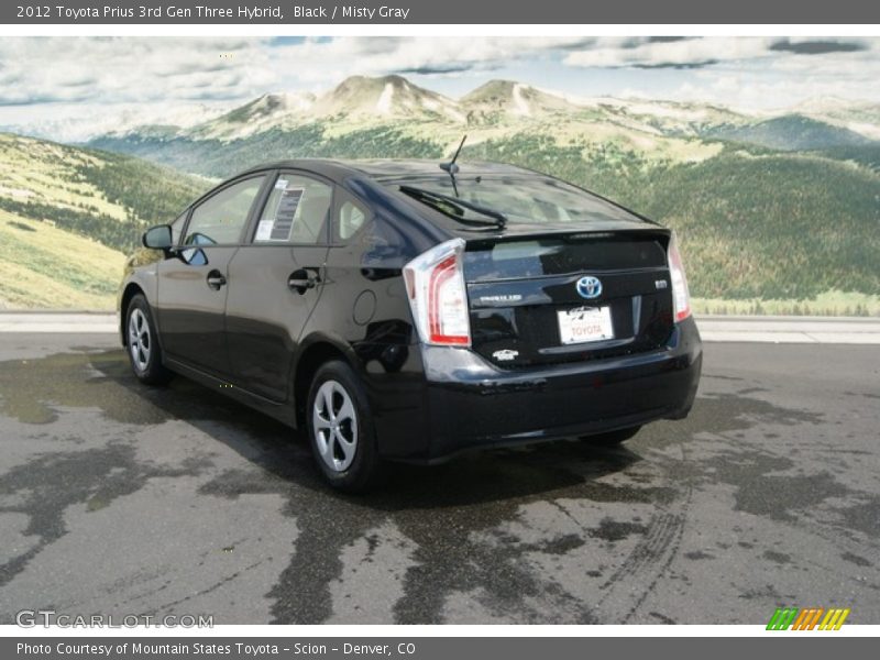 Black / Misty Gray 2012 Toyota Prius 3rd Gen Three Hybrid