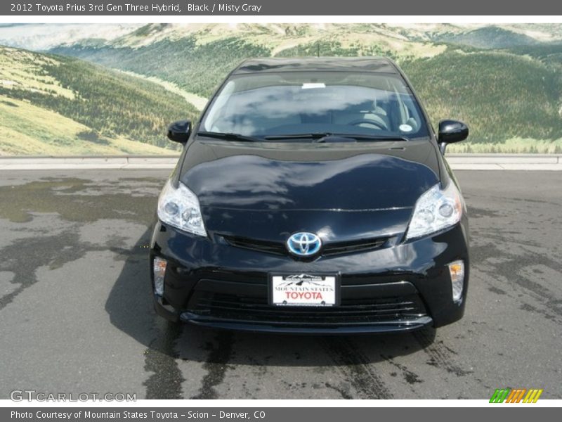 Black / Misty Gray 2012 Toyota Prius 3rd Gen Three Hybrid