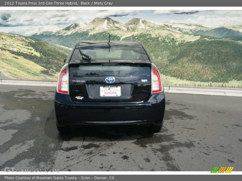 Black / Misty Gray 2012 Toyota Prius 3rd Gen Three Hybrid
