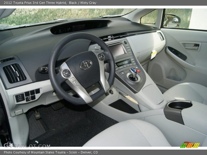 Black / Misty Gray 2012 Toyota Prius 3rd Gen Three Hybrid