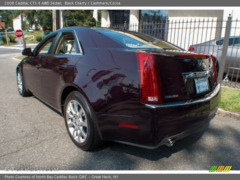 Black Cherry / Cashmere/Cocoa 2008 Cadillac CTS 4 AWD Sedan