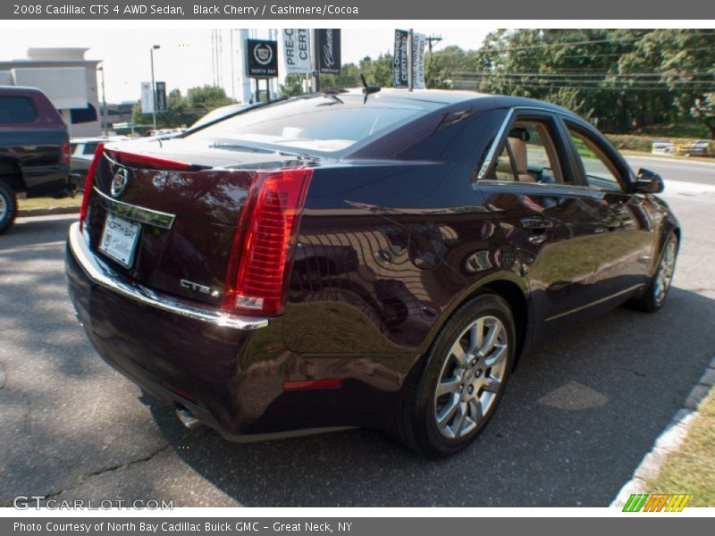 Black Cherry / Cashmere/Cocoa 2008 Cadillac CTS 4 AWD Sedan