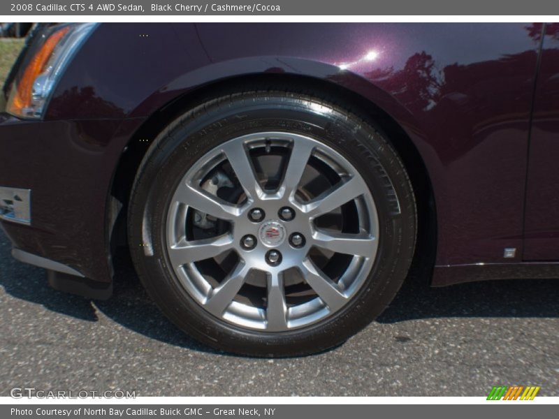 Black Cherry / Cashmere/Cocoa 2008 Cadillac CTS 4 AWD Sedan