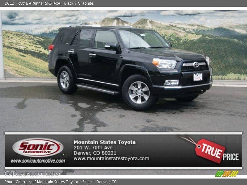 Black / Graphite 2012 Toyota 4Runner SR5 4x4