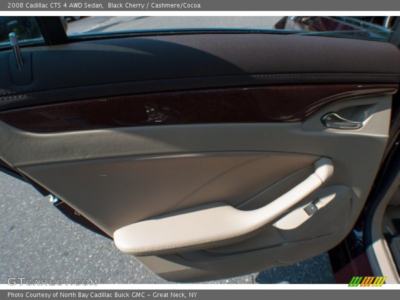 Black Cherry / Cashmere/Cocoa 2008 Cadillac CTS 4 AWD Sedan