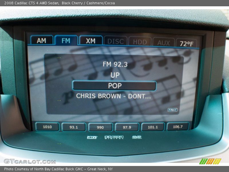 Black Cherry / Cashmere/Cocoa 2008 Cadillac CTS 4 AWD Sedan