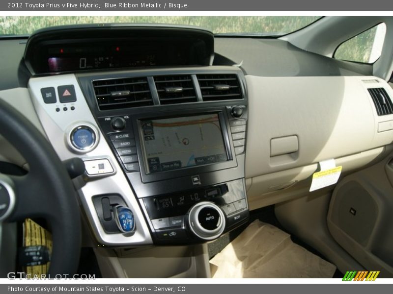 Dashboard of 2012 Prius v Five Hybrid