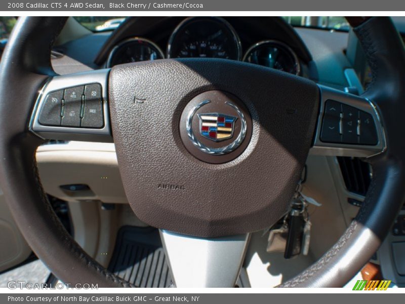 Black Cherry / Cashmere/Cocoa 2008 Cadillac CTS 4 AWD Sedan