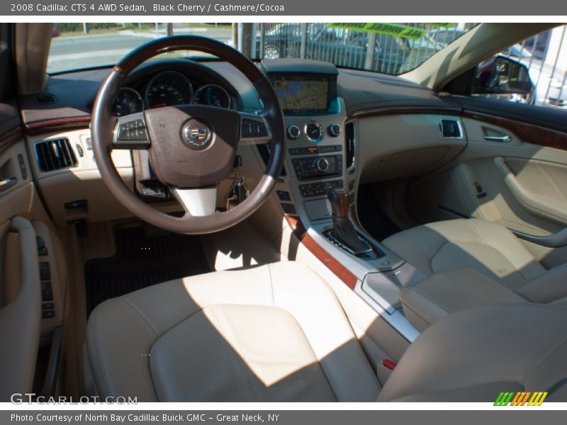 Black Cherry / Cashmere/Cocoa 2008 Cadillac CTS 4 AWD Sedan