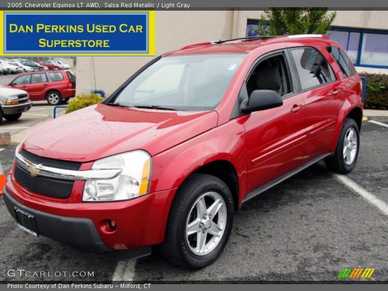 Salsa Red Metallic / Light Gray 2005 Chevrolet Equinox LT AWD