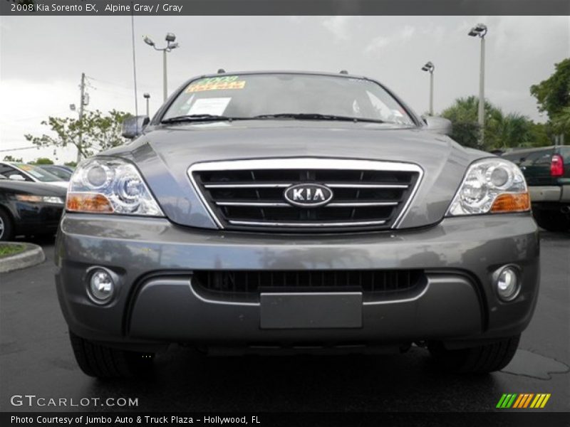 Alpine Gray / Gray 2008 Kia Sorento EX