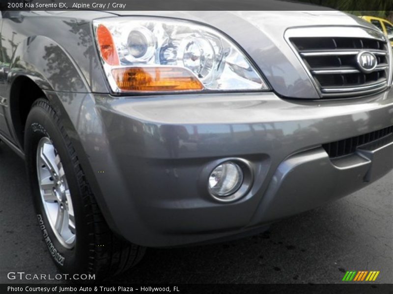Alpine Gray / Gray 2008 Kia Sorento EX