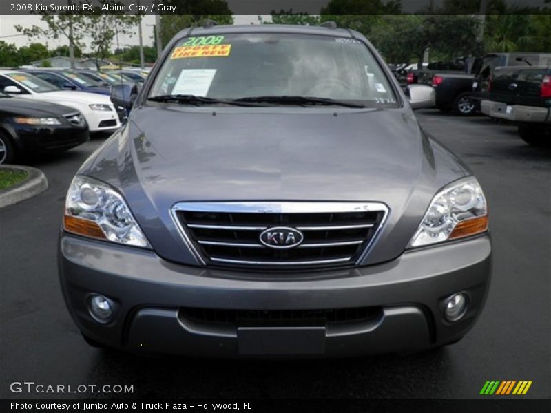 Alpine Gray / Gray 2008 Kia Sorento EX
