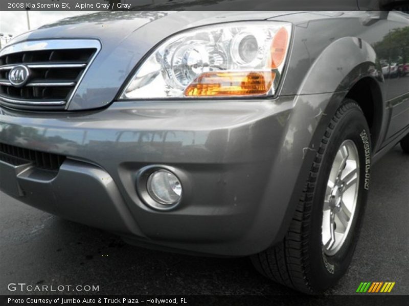 Alpine Gray / Gray 2008 Kia Sorento EX