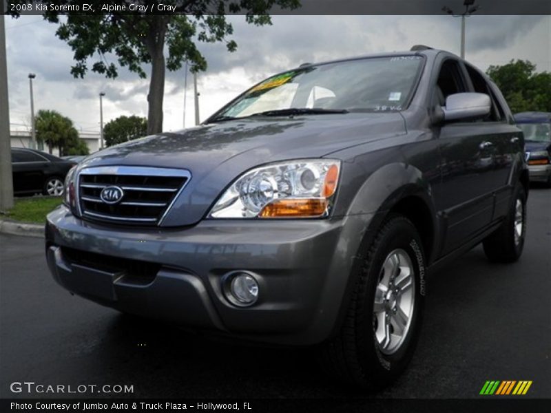 Alpine Gray / Gray 2008 Kia Sorento EX