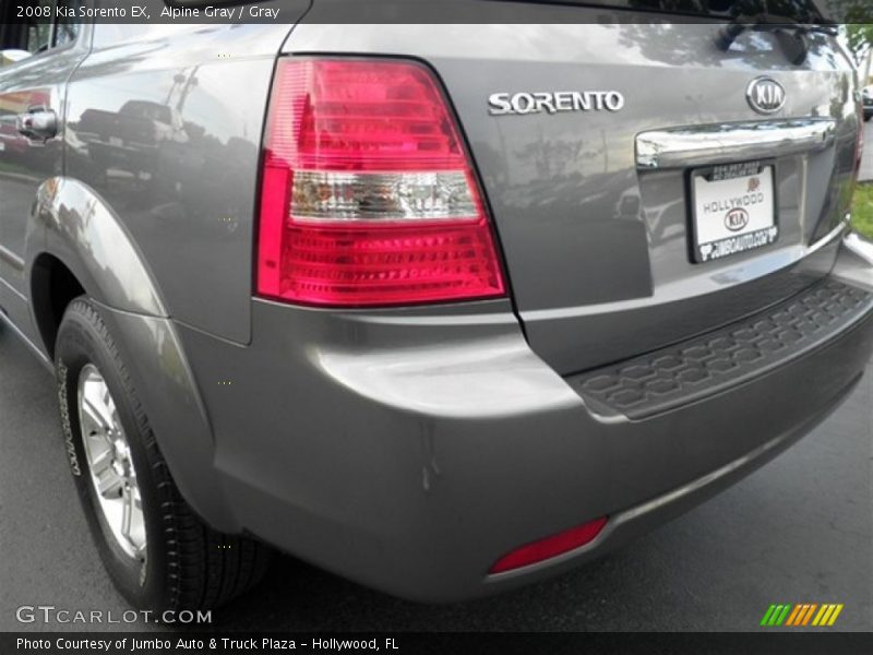 Alpine Gray / Gray 2008 Kia Sorento EX