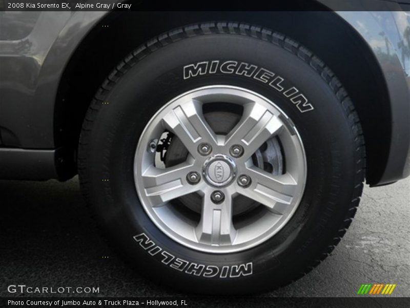 Alpine Gray / Gray 2008 Kia Sorento EX