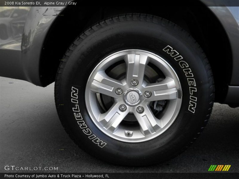 Alpine Gray / Gray 2008 Kia Sorento EX