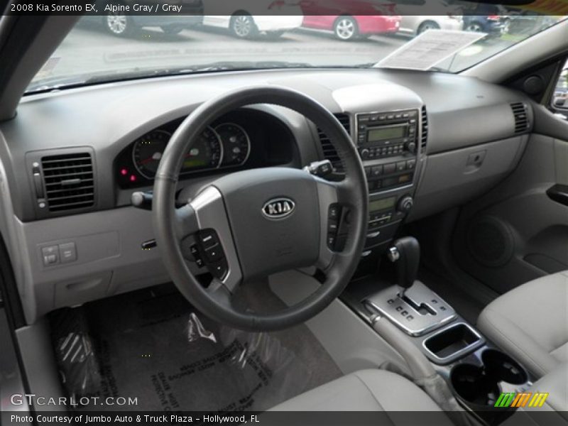 Alpine Gray / Gray 2008 Kia Sorento EX
