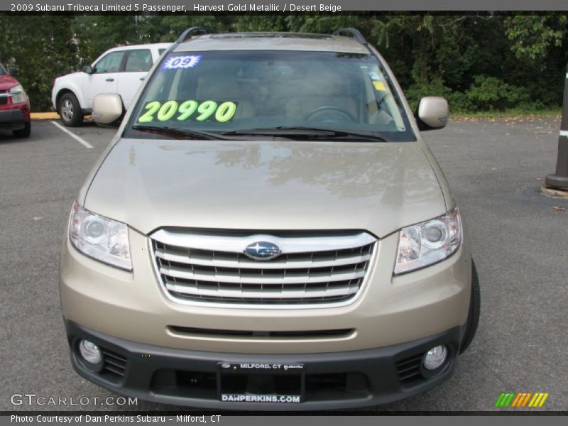 Harvest Gold Metallic / Desert Beige 2009 Subaru Tribeca Limited 5 Passenger