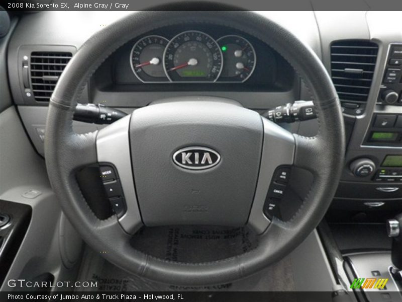 Alpine Gray / Gray 2008 Kia Sorento EX