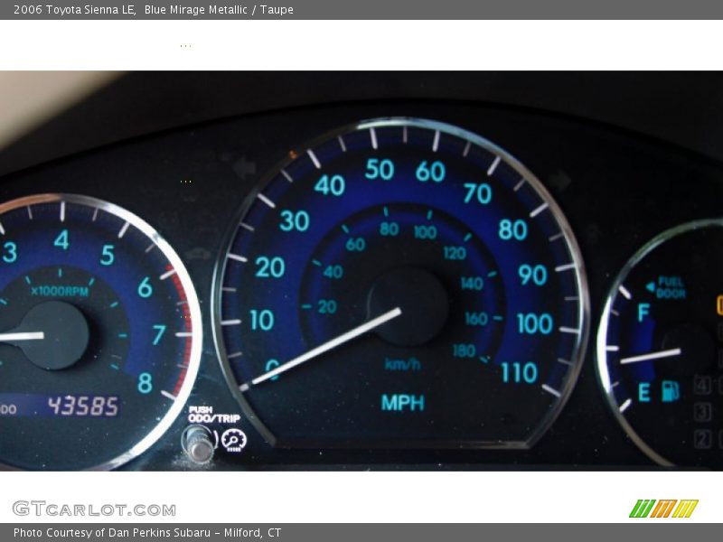 Blue Mirage Metallic / Taupe 2006 Toyota Sienna LE