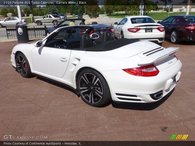 Carrara White / Black 2010 Porsche 911 Turbo Cabriolet