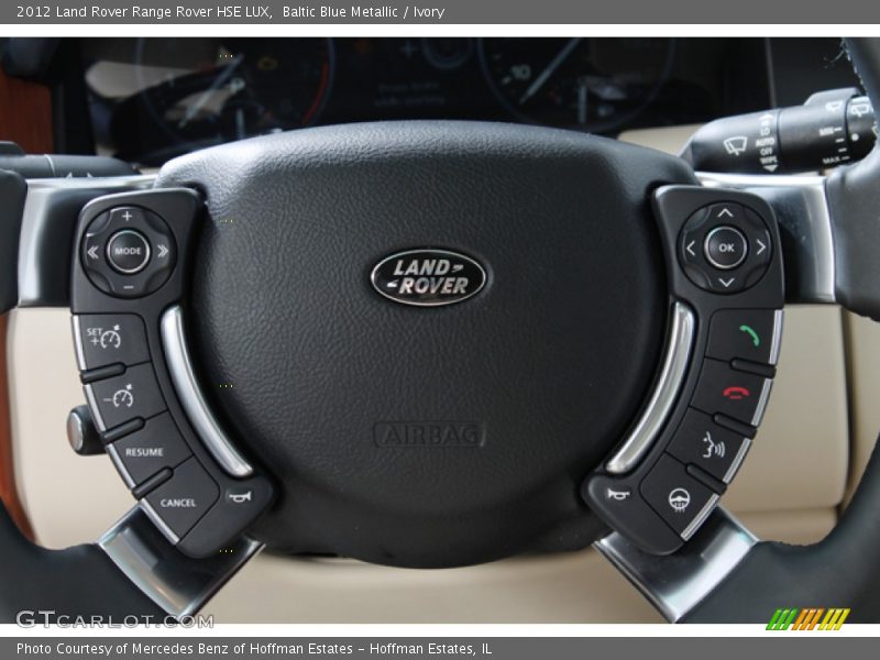 Baltic Blue Metallic / Ivory 2012 Land Rover Range Rover HSE LUX