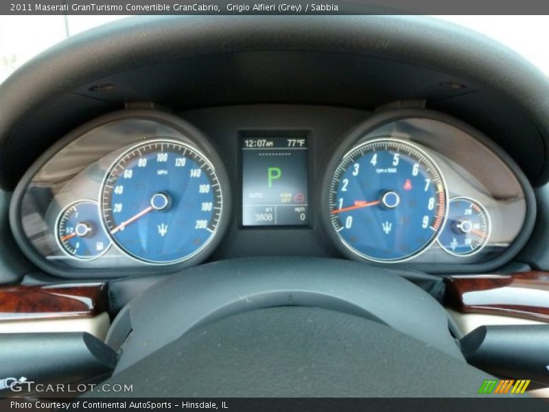  2011 GranTurismo Convertible GranCabrio GranCabrio Gauges