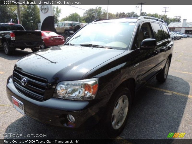 Black / Ivory 2004 Toyota Highlander Limited V6 4WD