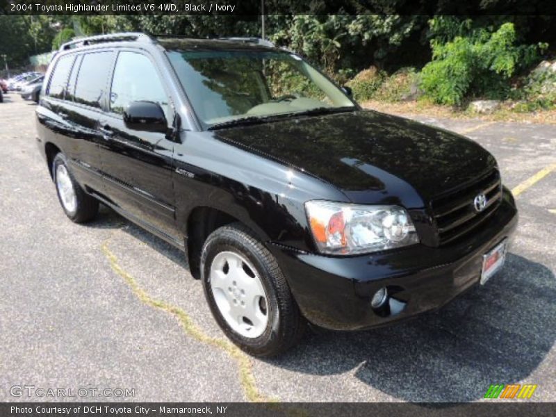 Black / Ivory 2004 Toyota Highlander Limited V6 4WD