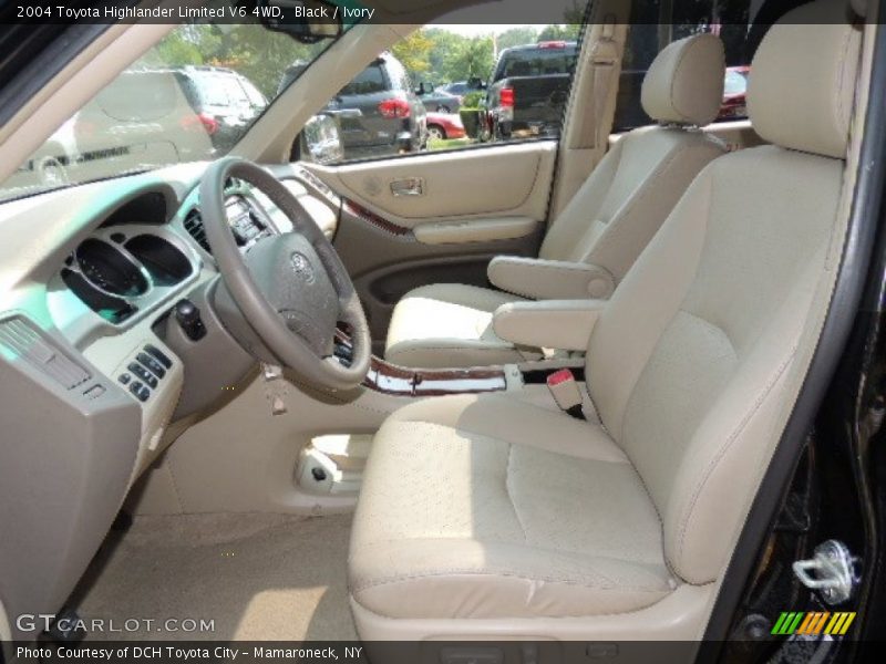 Black / Ivory 2004 Toyota Highlander Limited V6 4WD
