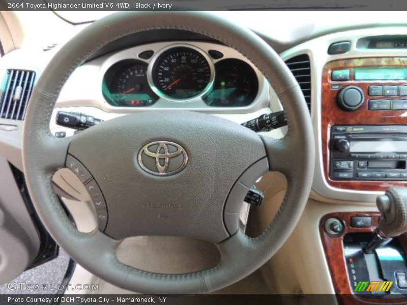 Black / Ivory 2004 Toyota Highlander Limited V6 4WD