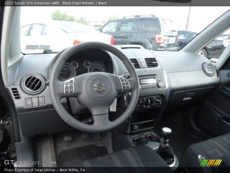 Black Pearl Metallic / Black 2012 Suzuki SX4 Crossover AWD