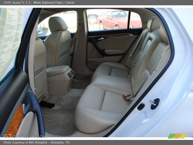 White Diamond Pearl / Camel 2005 Acura TL 3.2