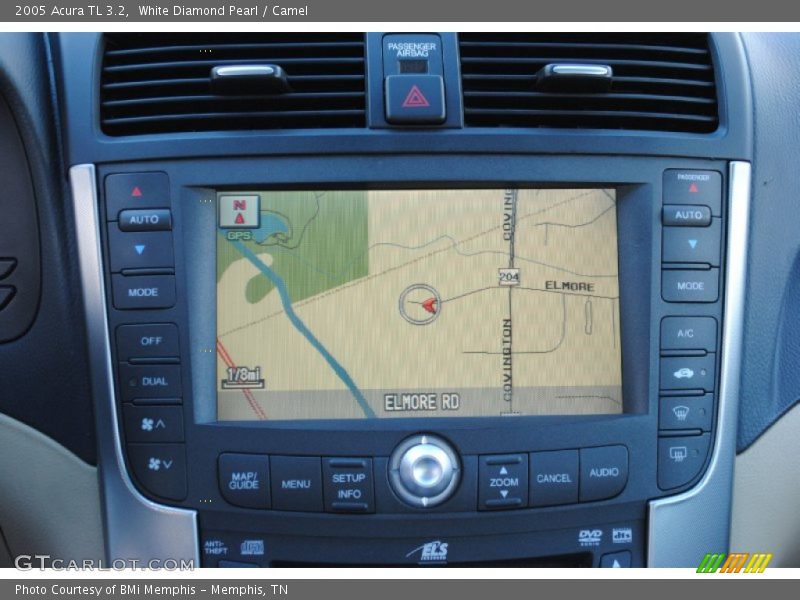 White Diamond Pearl / Camel 2005 Acura TL 3.2