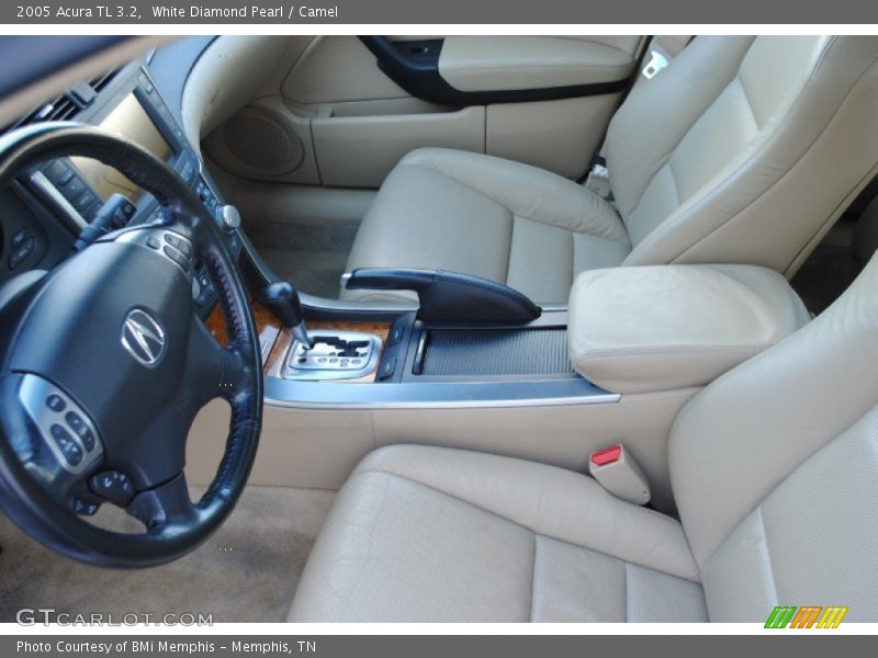 White Diamond Pearl / Camel 2005 Acura TL 3.2
