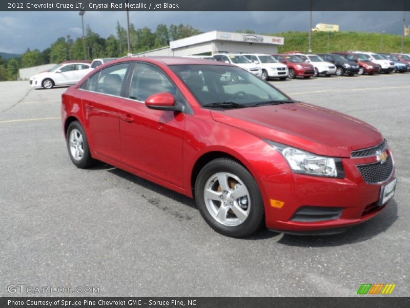 Crystal Red Metallic / Jet Black 2012 Chevrolet Cruze LT